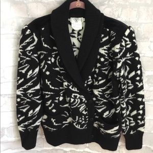 Vintage Valentino Miss V Chunky Cardigan Sweater
